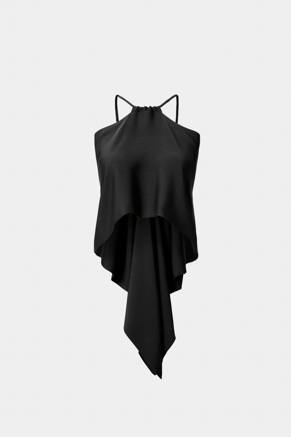 Drawstring Scarf Black