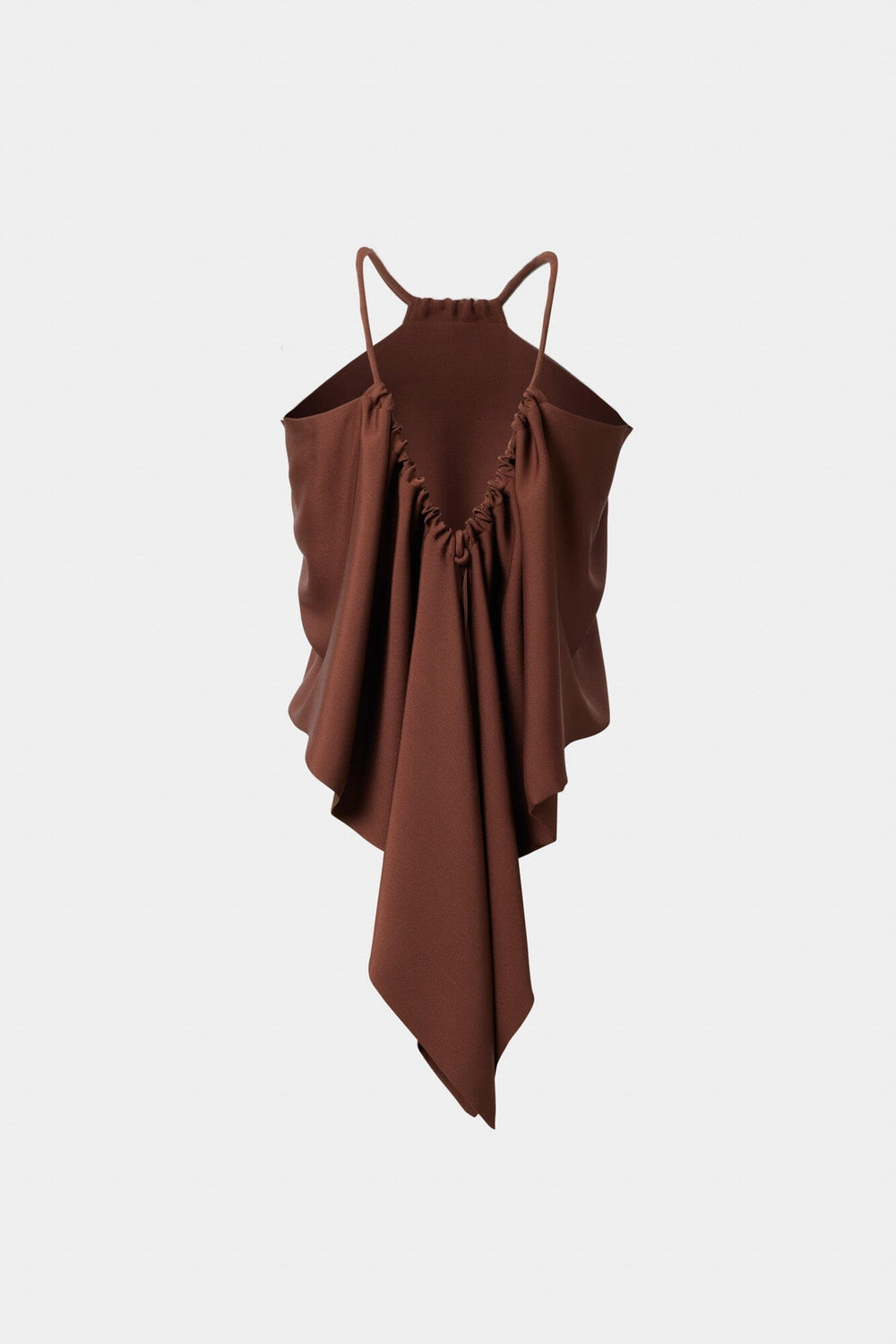 Drawstring Scarf Brown