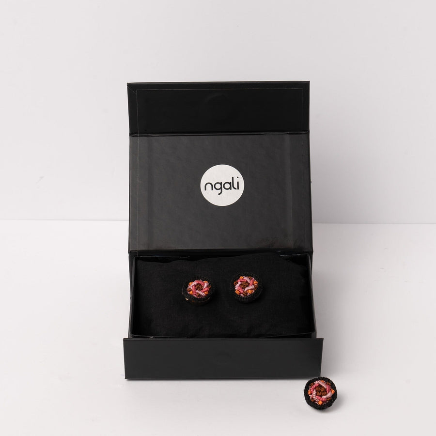 Embroidered Button Covers (set of 2)