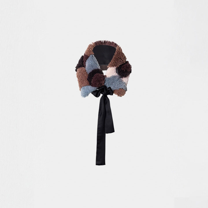 Embroidered Wool Collar