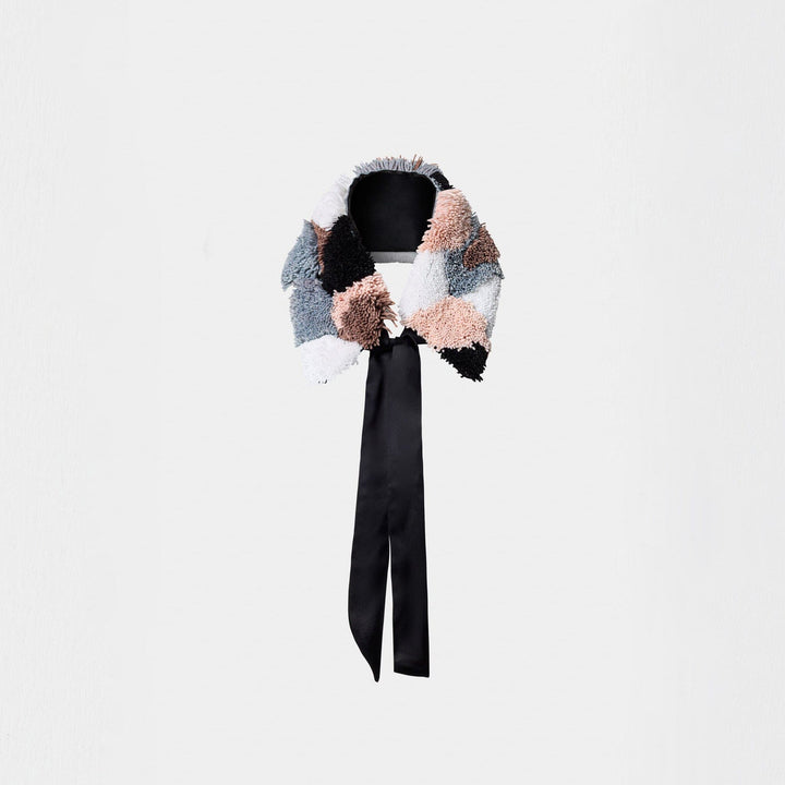 Embroidered Wool Collar