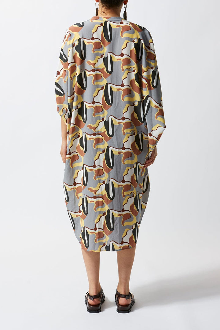 From Above Silk Buttoned Silk Kaftan - Ltd Edition