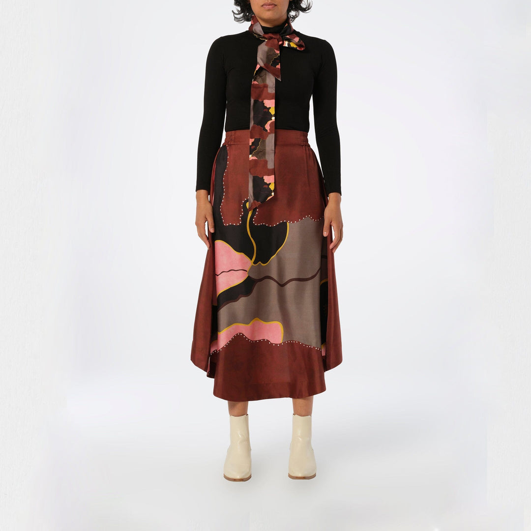 Feeling The Space Silk Skirt
