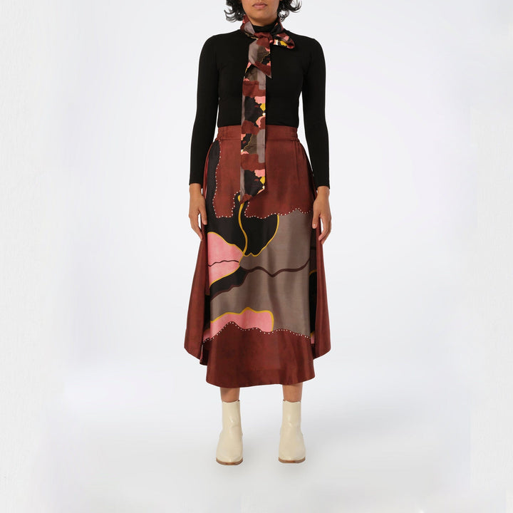 Feeling The Space Silk Skirt