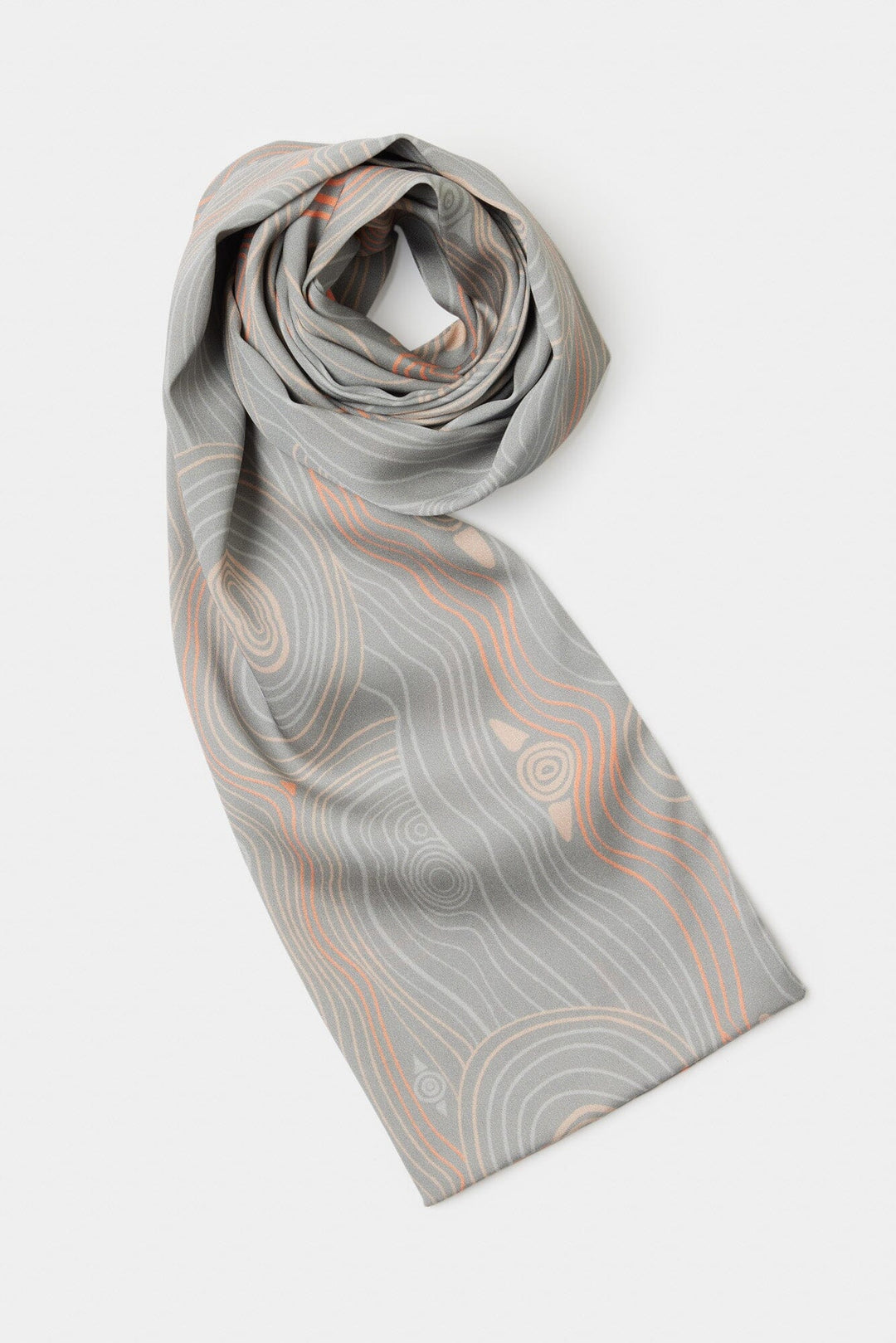 Murrandi Grey Silk Scarf 130cms