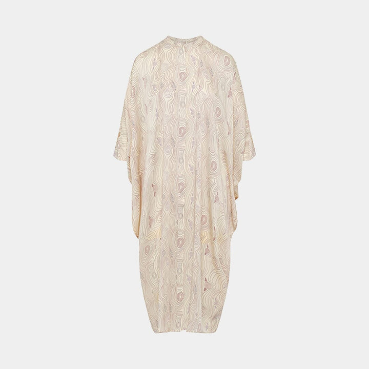 Murrandi Cream Button Silk Kaftan
