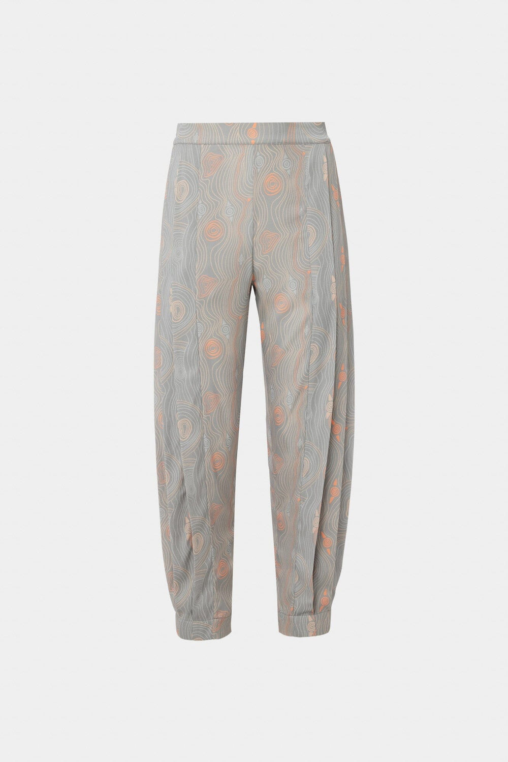 Murrandi Grey Pleated Silk Pants