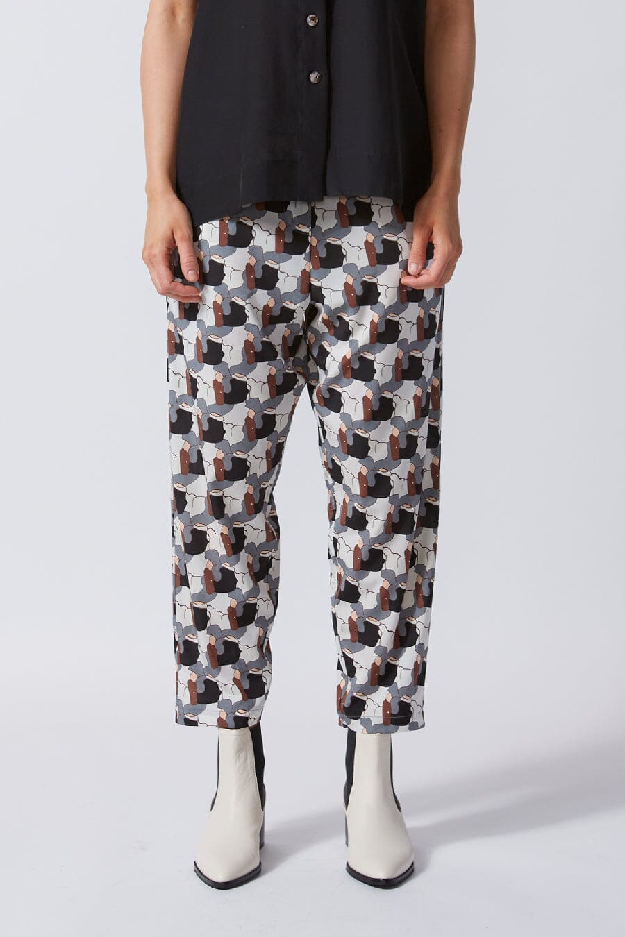 Giilang Silk Straight leg Pant