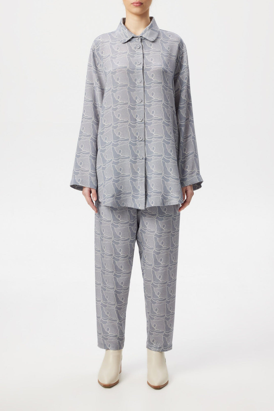 Stone Spaces Silk Shirt