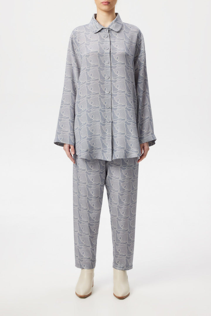 Stone Spaces Silk Shirt