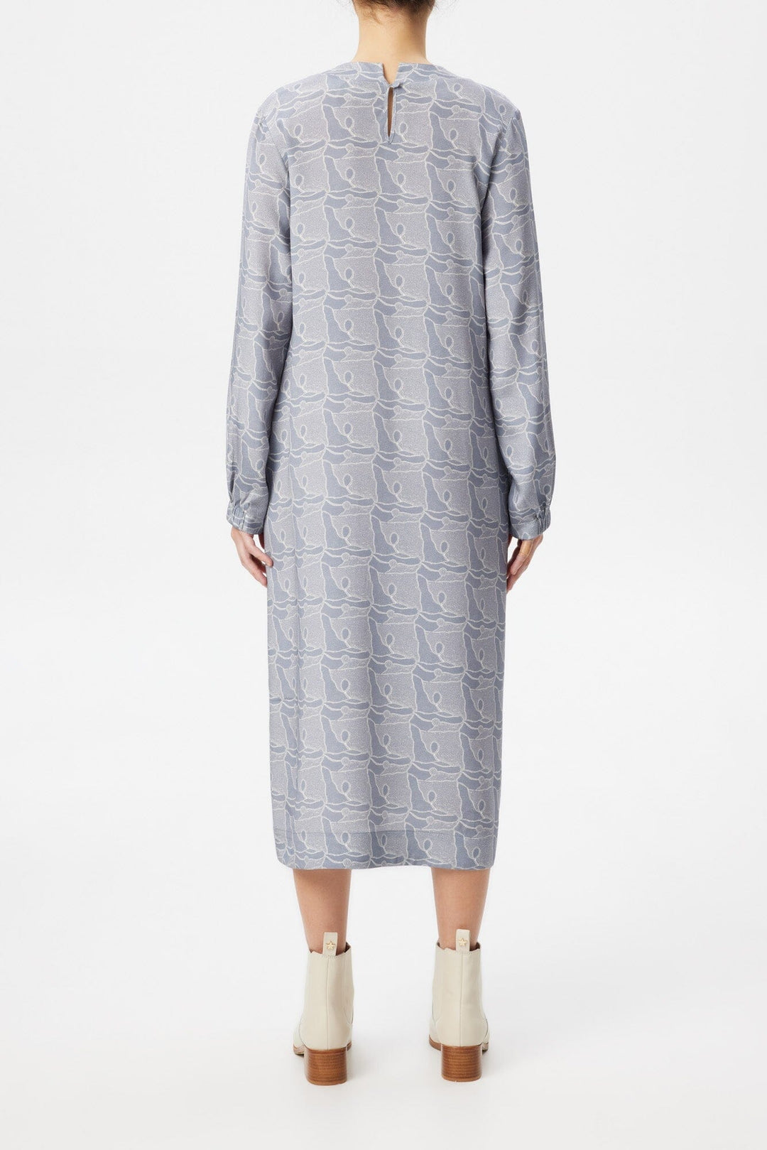 Stone Spaces Maxi Silk Dress