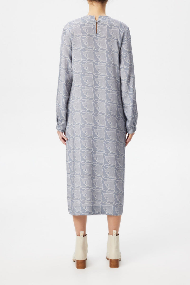 Stone Spaces Maxi Silk Dress