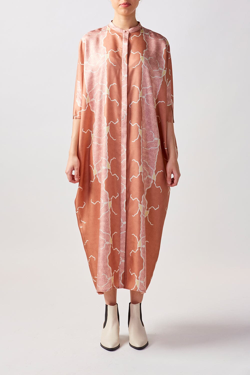 Wanderings Silk Button Kaftan - Ltd Edition