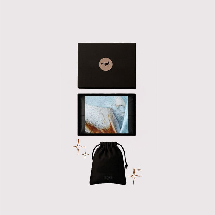 Spotted Bark Silk Scarf Set