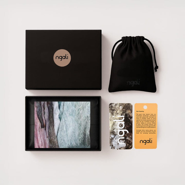 Pink Bark Scarf Gift Set