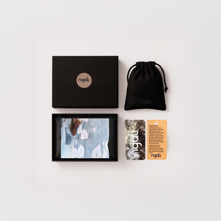 Spotted Bark Silk Scarf Set