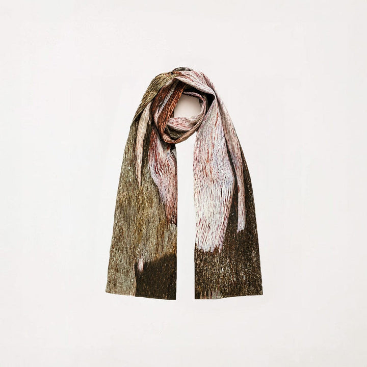 Pink Bark Silk 145 Scarf