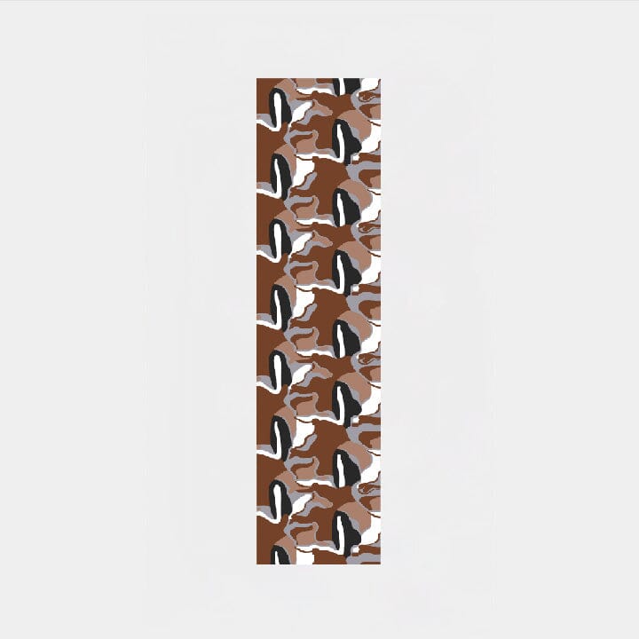 Country Texture Brown Silk Rectangle Scarf