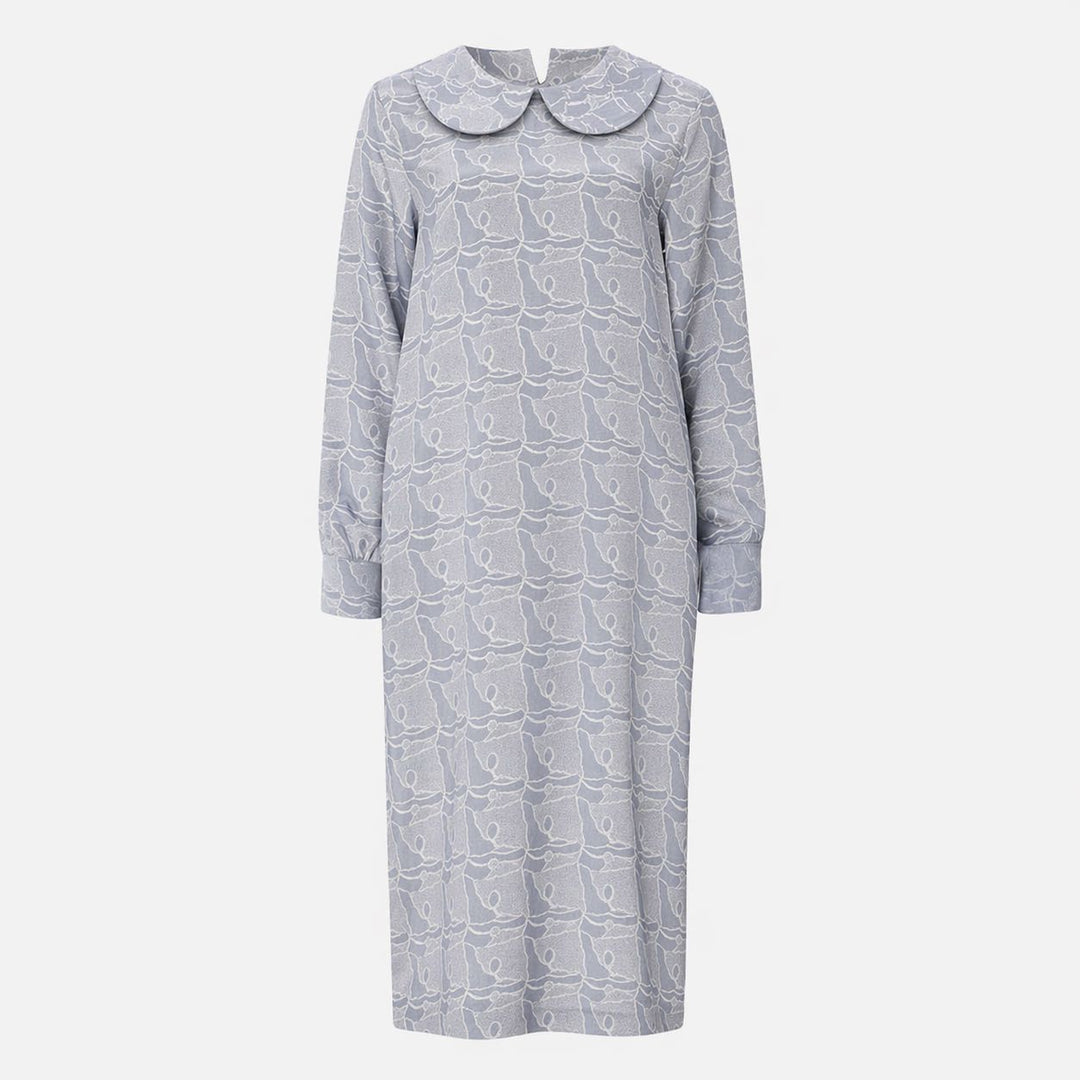 Stone Spaces Maxi Silk Dress
