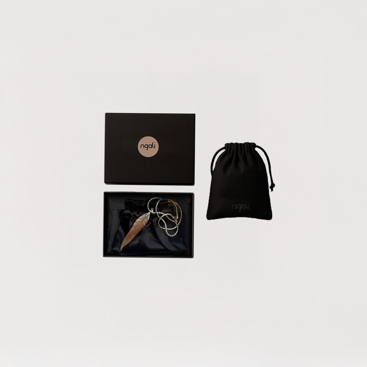 Carved Gum Leaf Pendant