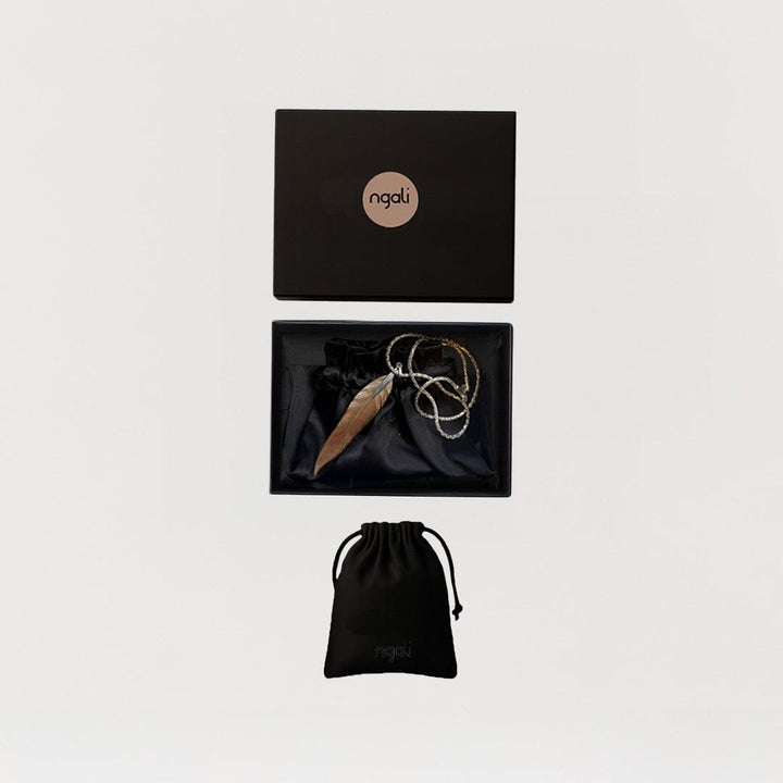 Carved Gum Leaf Pendant