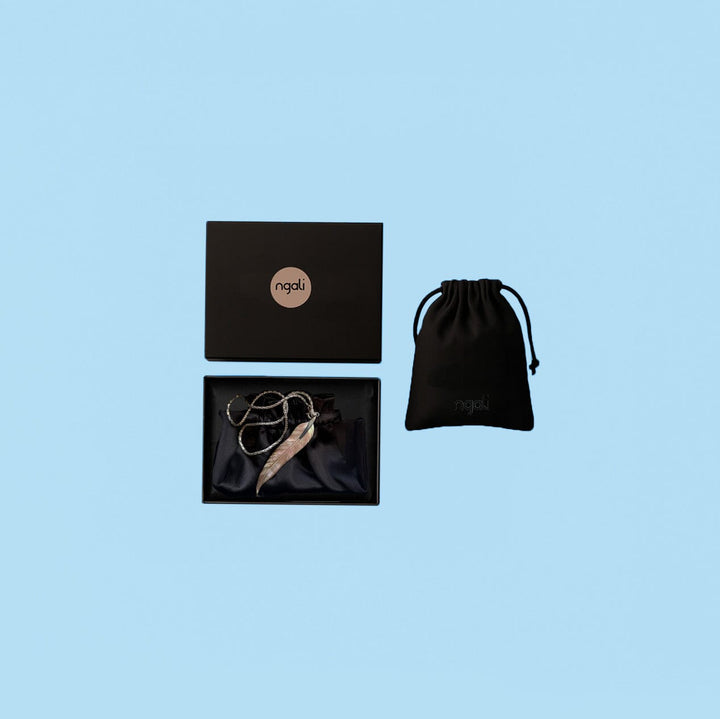 Carved Gum Leaf Pendant