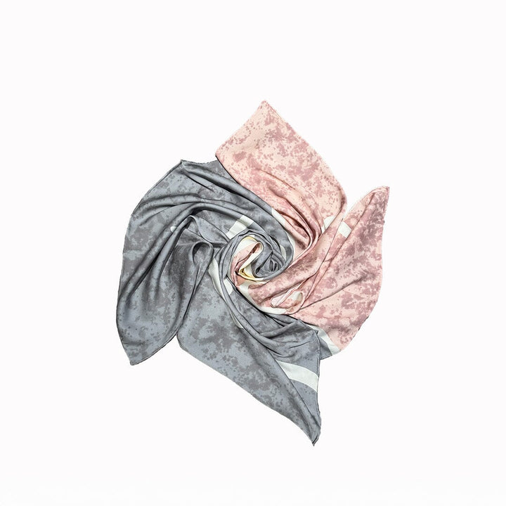 Wanderings Square Scarf/Reversible Bag Set