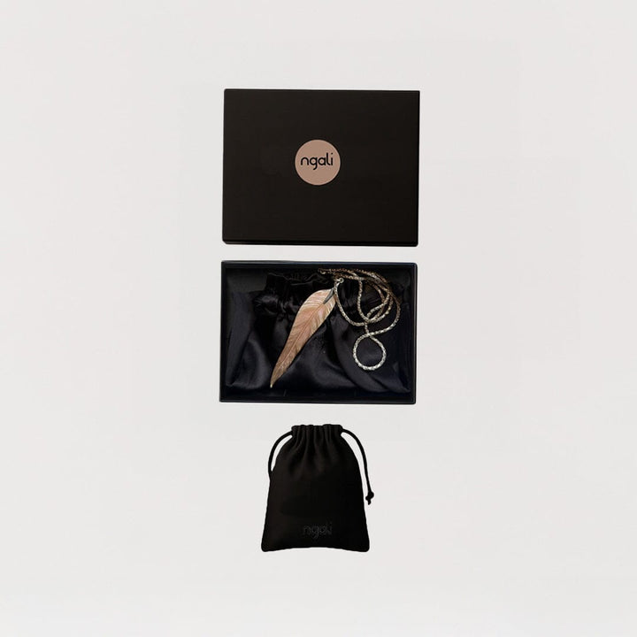 Carved Gum Leaf Pendant