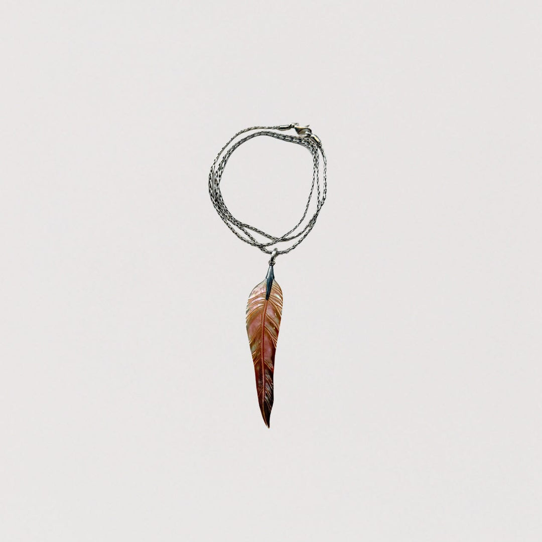 Carved Gum Leaf Pendant