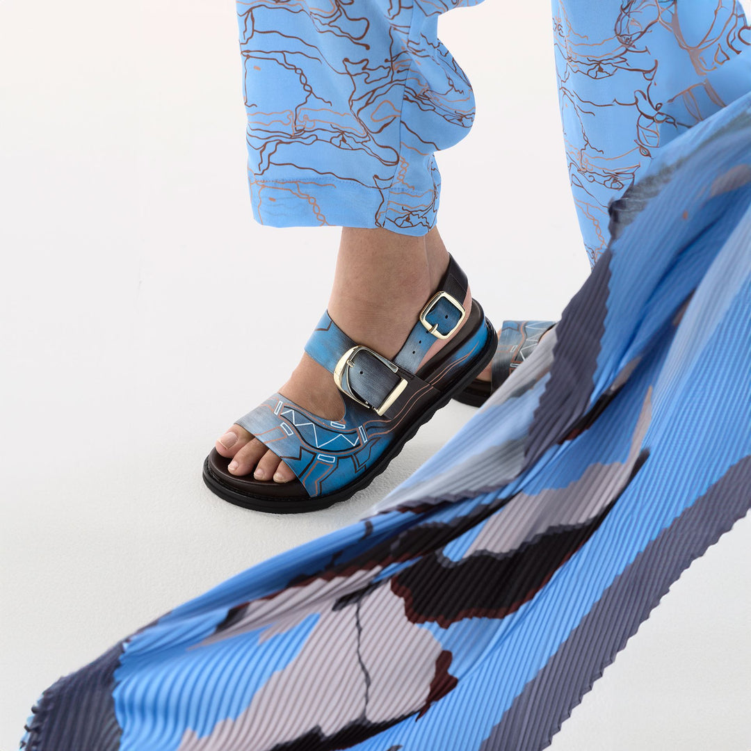Open Sky Pleated Scarf