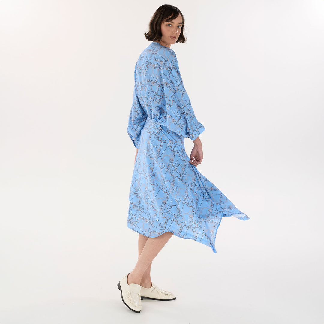 Blue Journey Dolman Kaftan