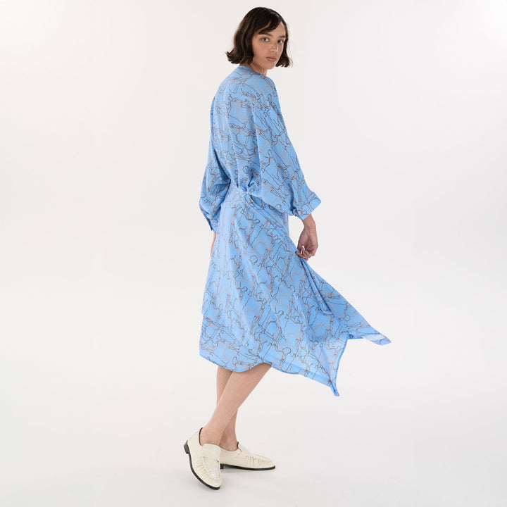 Blue Journey Dolman Kaftan