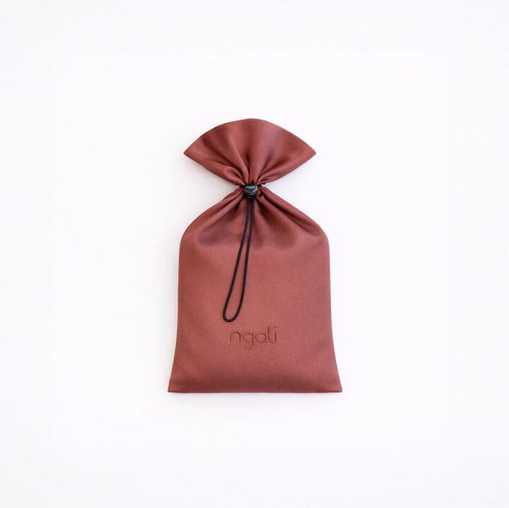 Country Texture Brown Silk Scarf