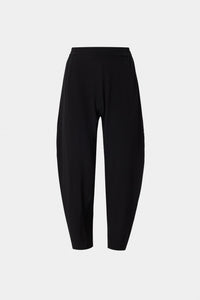 Black Bark Silk Gusset pant