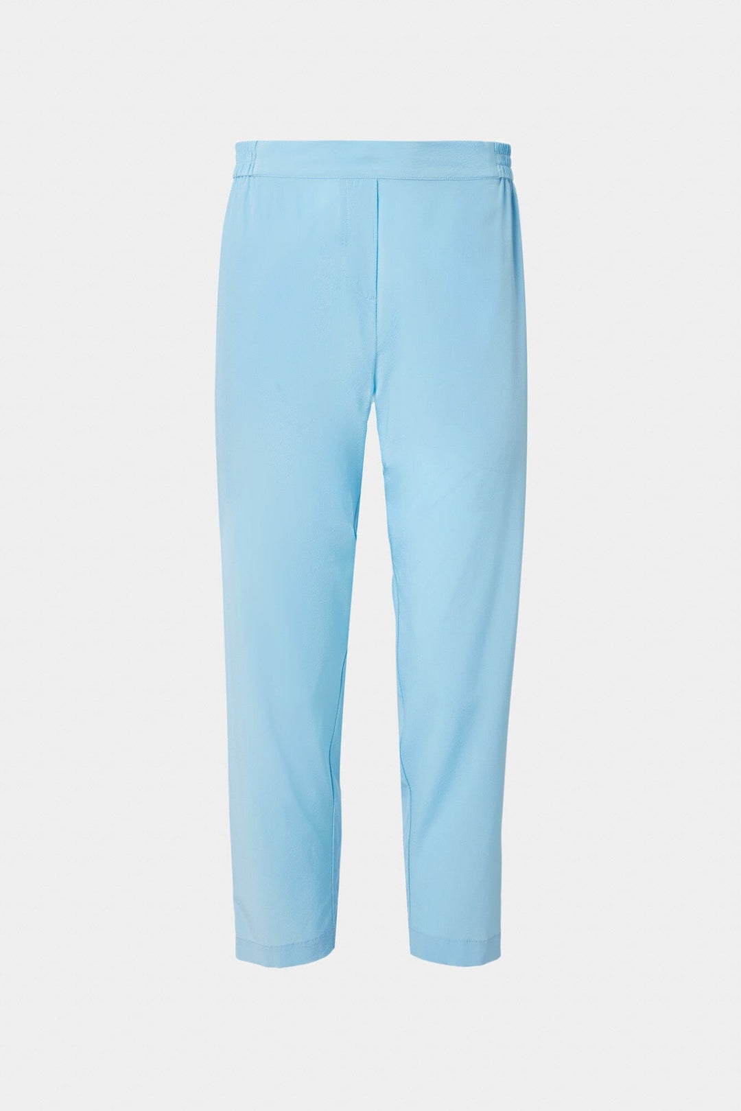 Air Blue Silk Straight Leg Pant