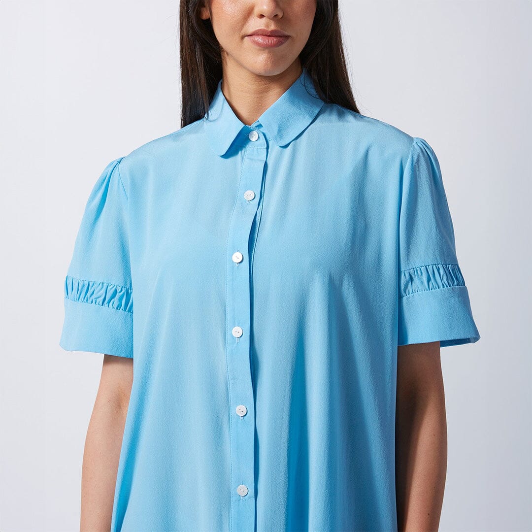 Air Silk A-line Shirt dress