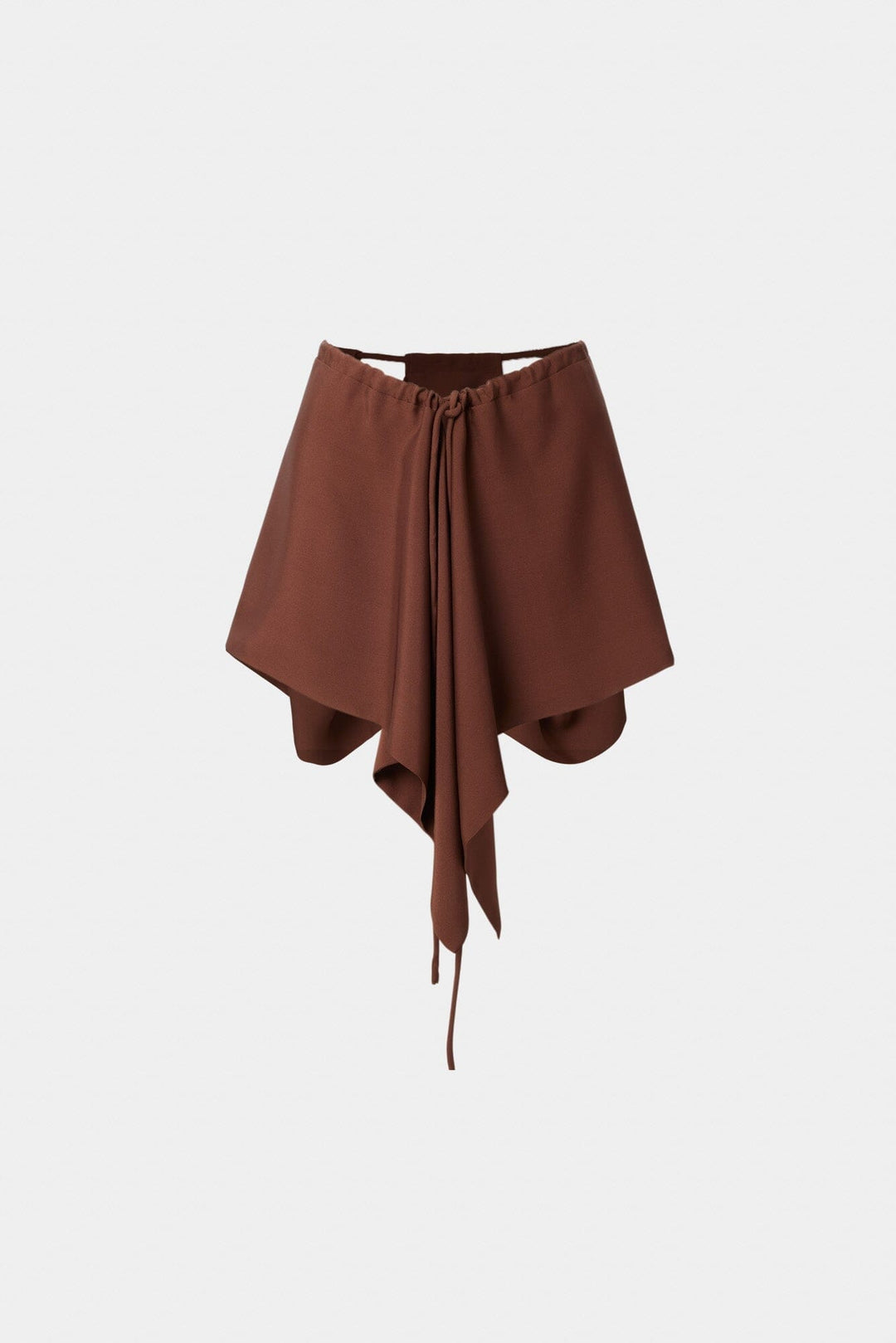 Drawstring Scarf Brown