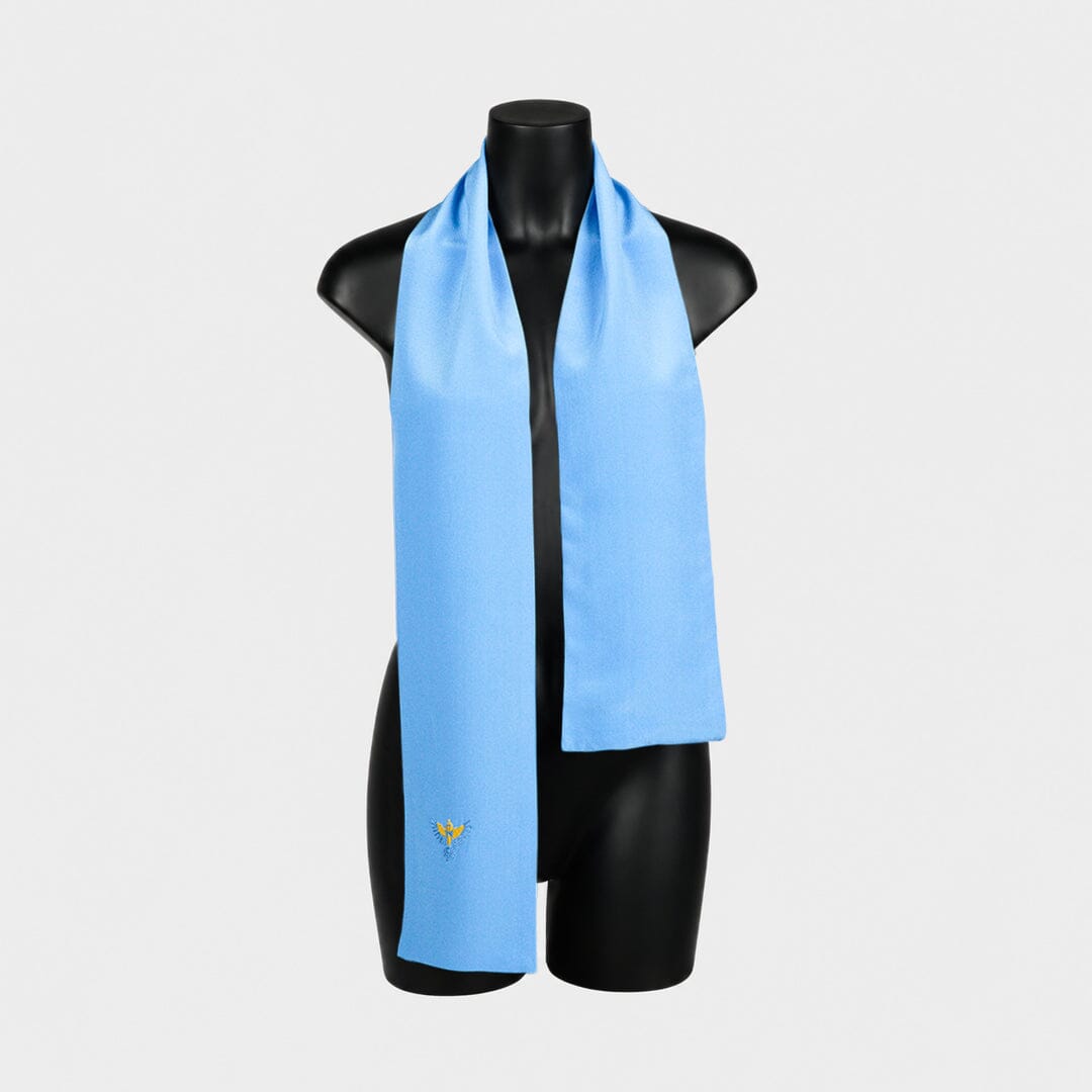 Blue Satin Neckscarf