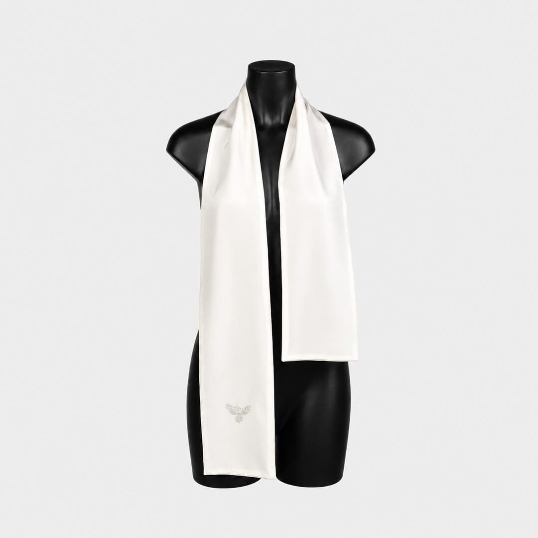 Embroidered Bunjil Silk NeckScarf