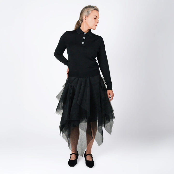 Black Net Skirt