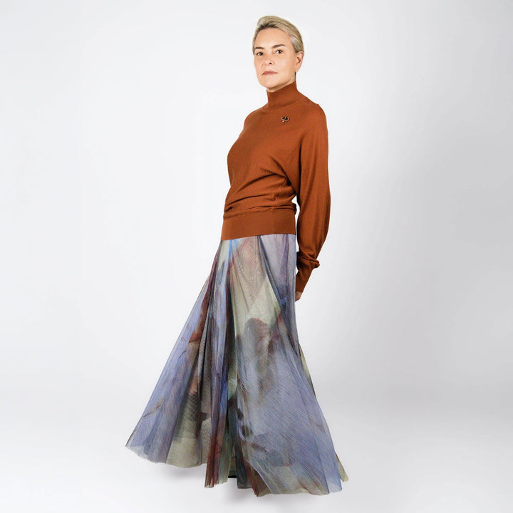 Traces Mesh Skirt