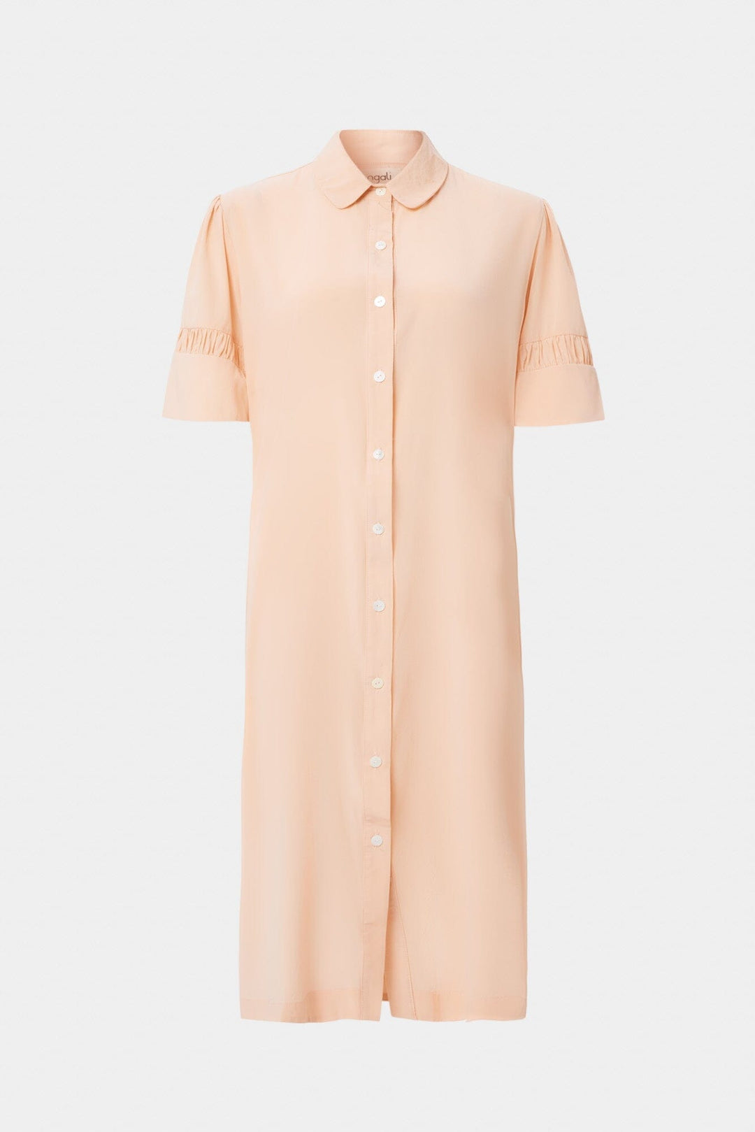 Dusky Silk A-line Shirt Dress