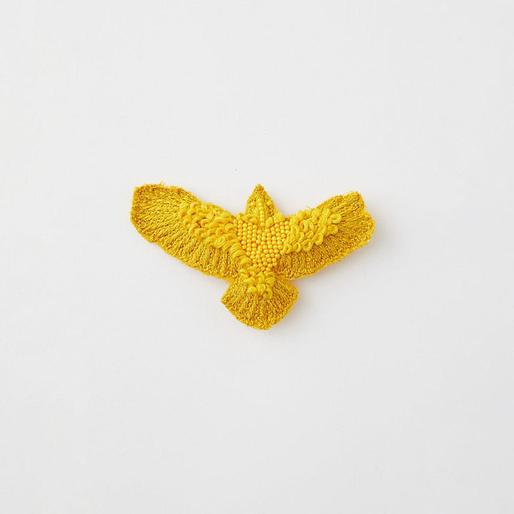 Small Sun Embroidered Bunjil Brooch