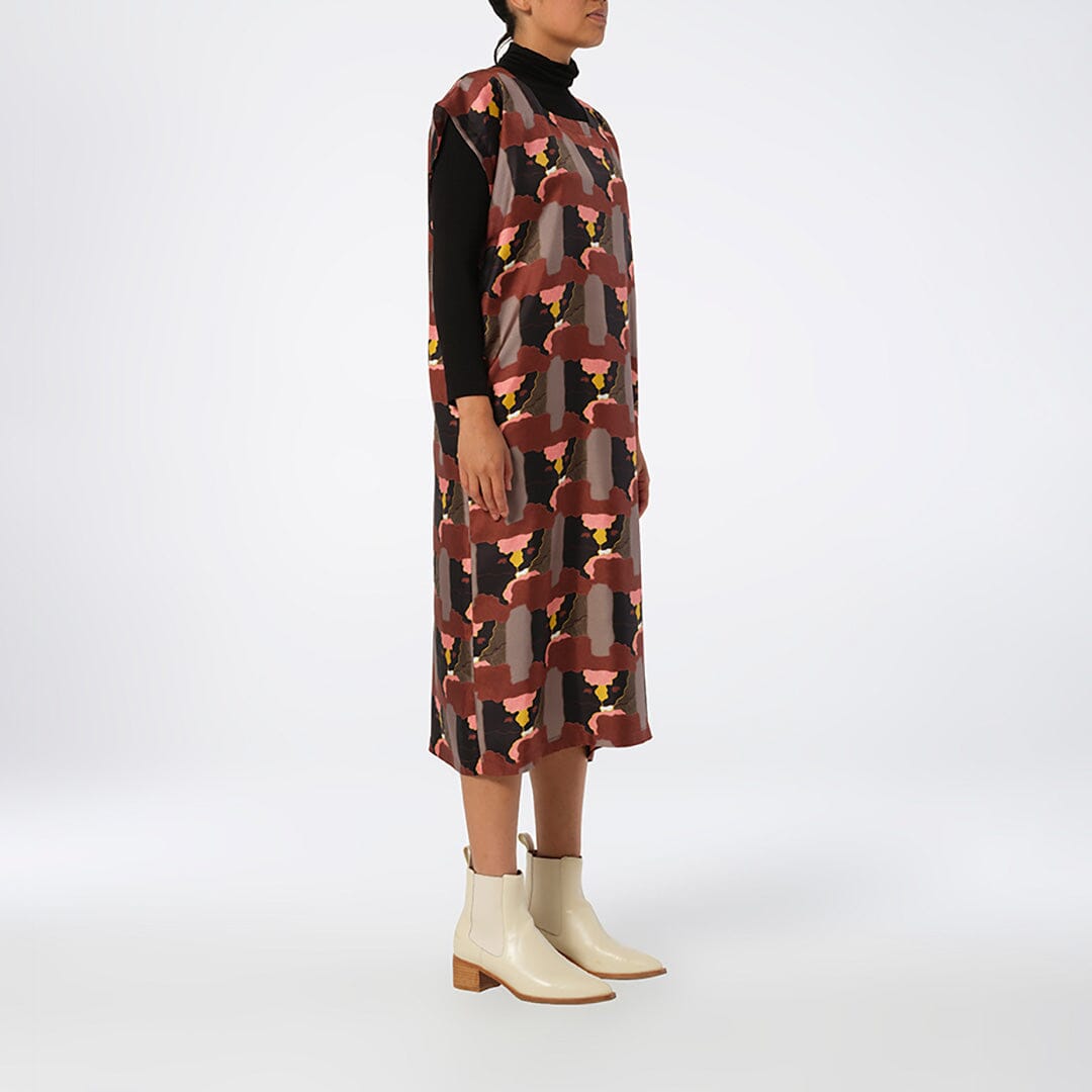 Feeling The Space Drop Shoulder Silk Kaftan