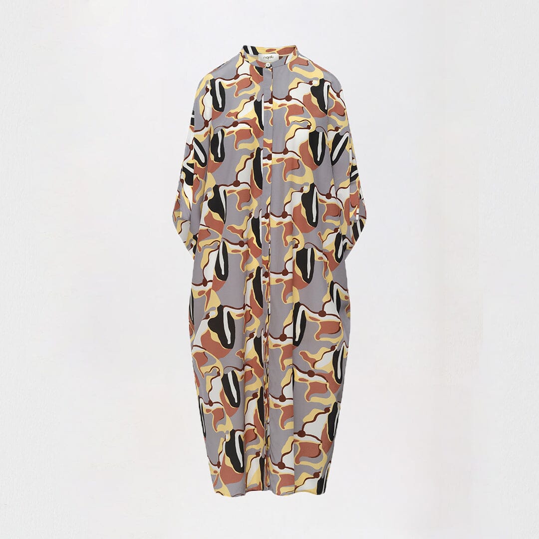 From Above Silk Buttoned Silk Kaftan - Ltd Edition