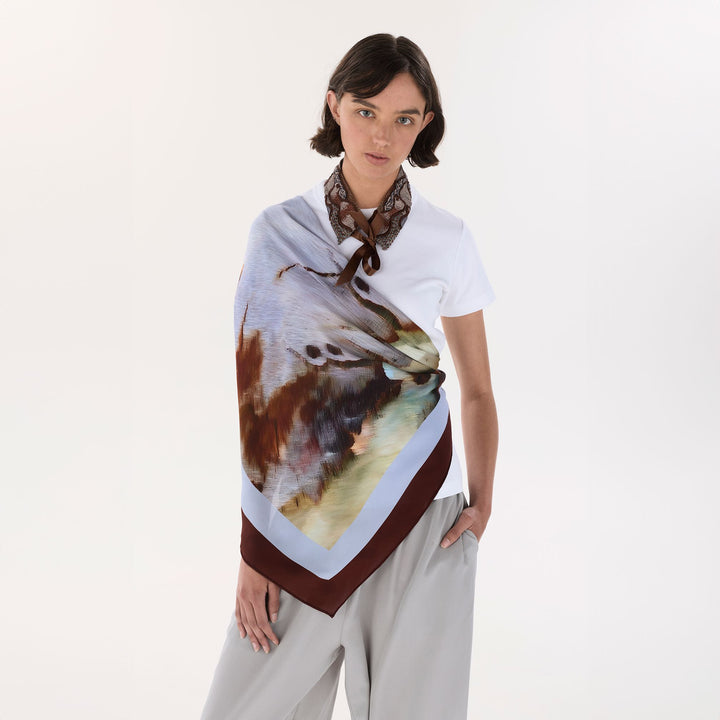 Traces Silk 90 Scarf