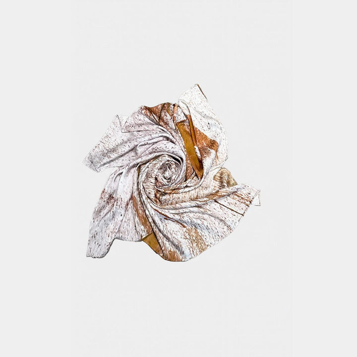 Ghost Bark Silk Square Scarf