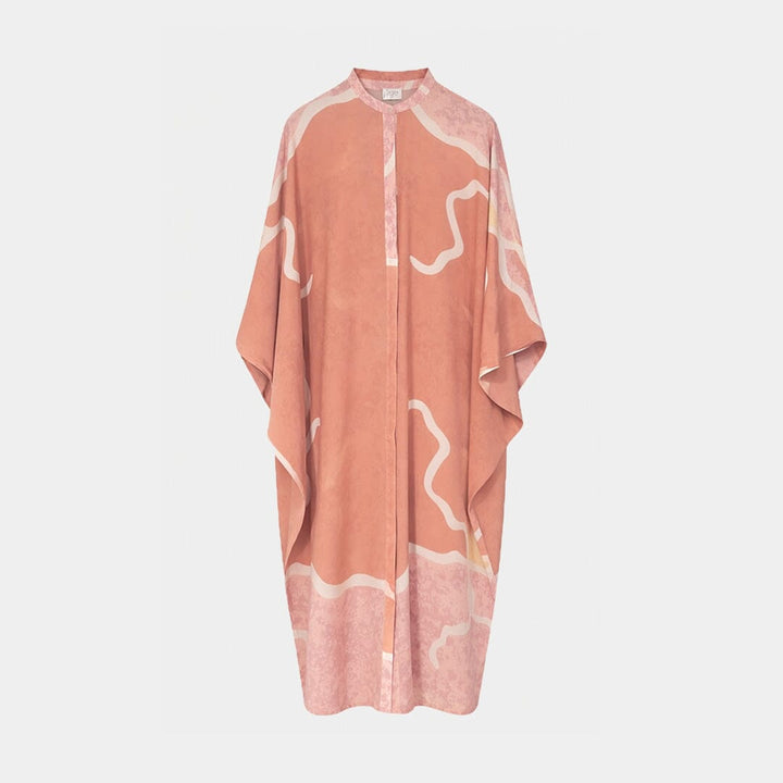 Wanderings Silk Button Kaftan