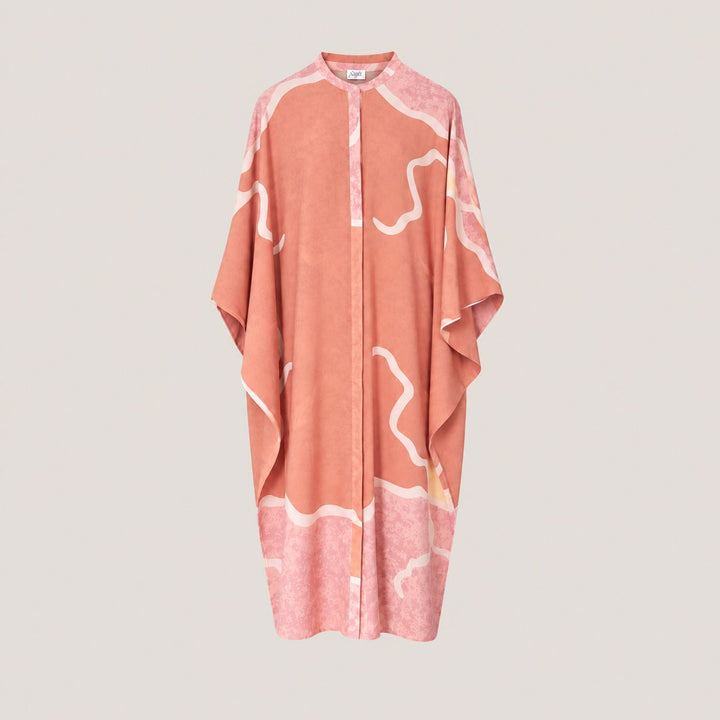 Wanderings Silk Button Kaftan