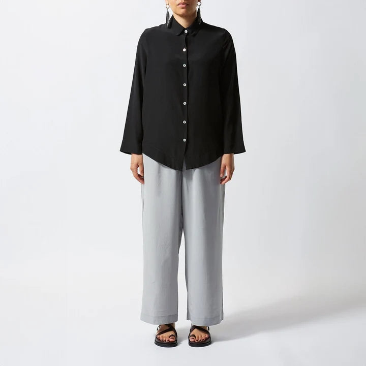 Grey Silk Pant